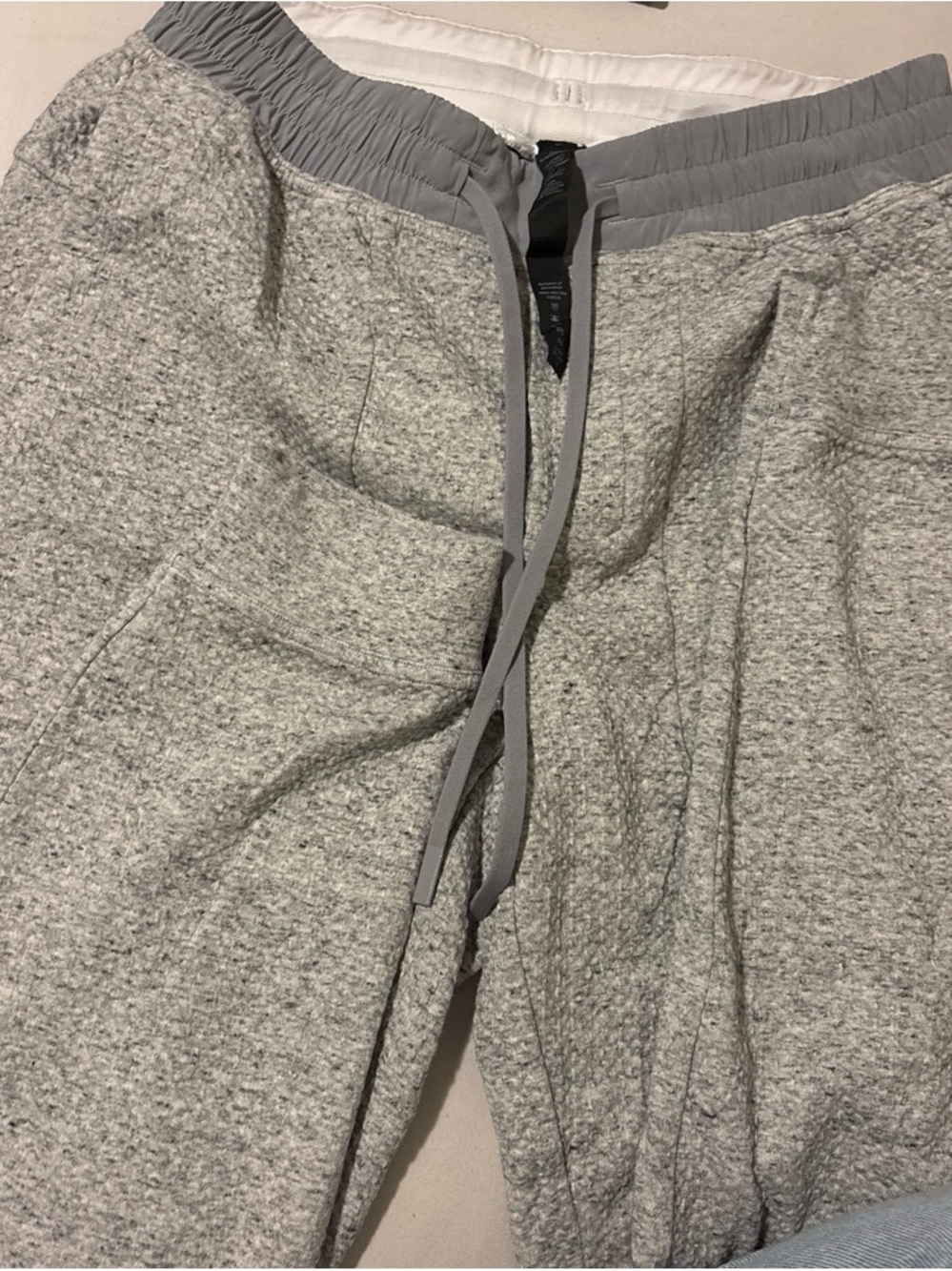 lululemon athletica Light Gray Textured Jumpsuit